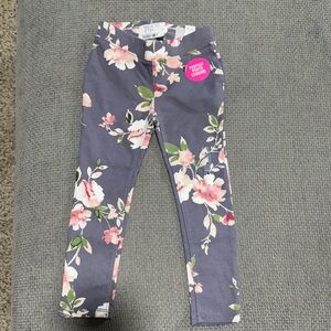 The Children's Place Floral Leggings - Gray and Pink